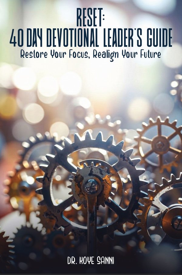 Cover of RESET: 40 Day Devotional Leader's Guide by Dr. Koye Sanni